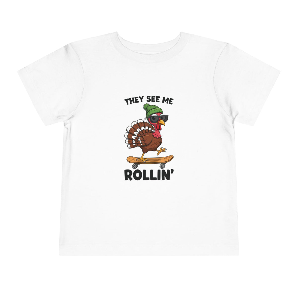 Funny Turkey Thanksgiving Tee – Toddler