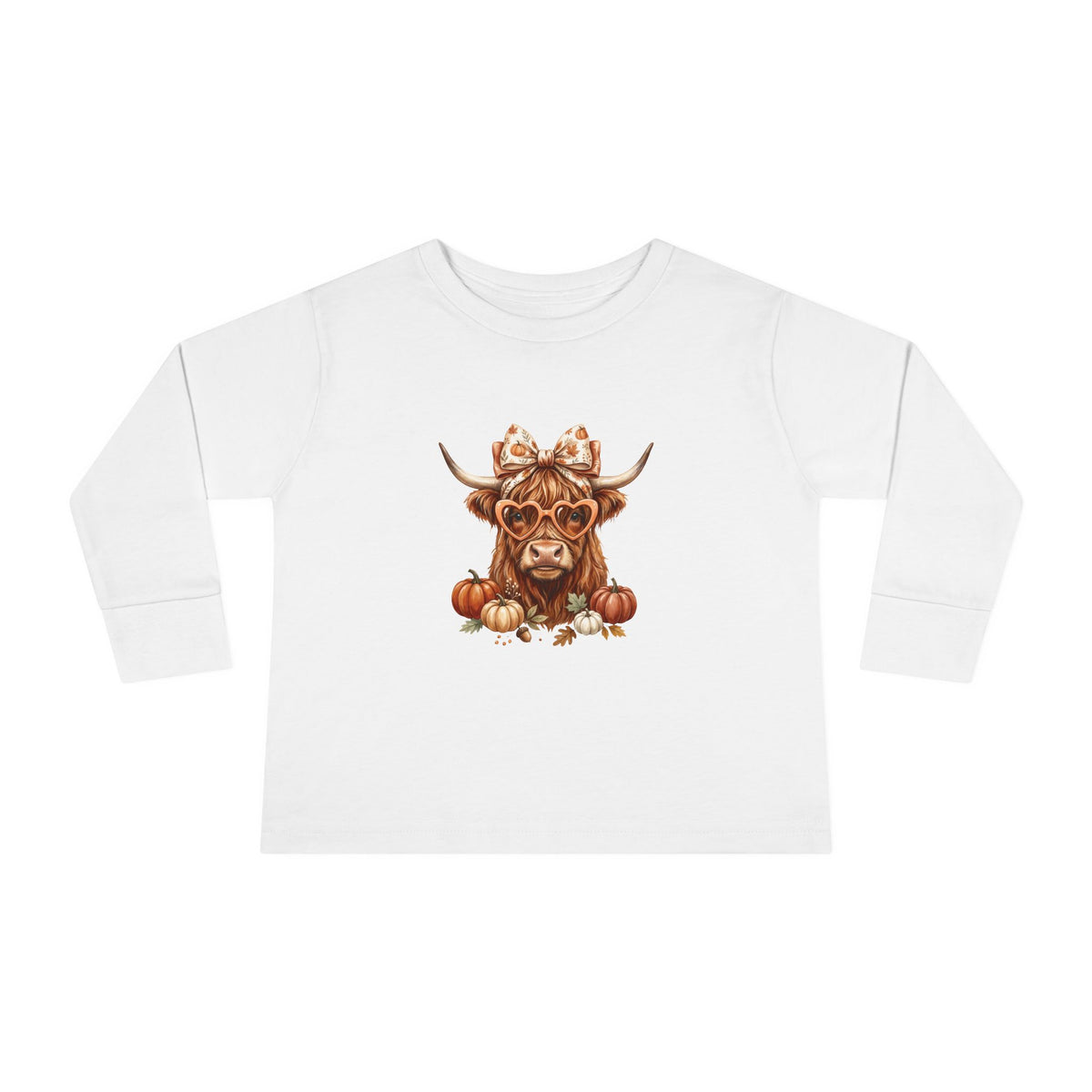 Fall Highland Cow Long Sleeve – Toddler