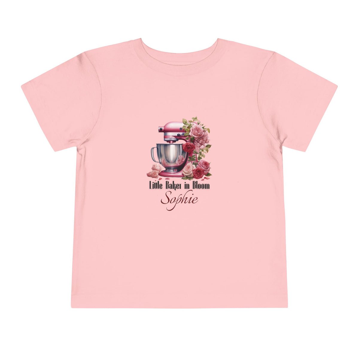 Little Baker In Bloom Personalized Tee – Toddler
