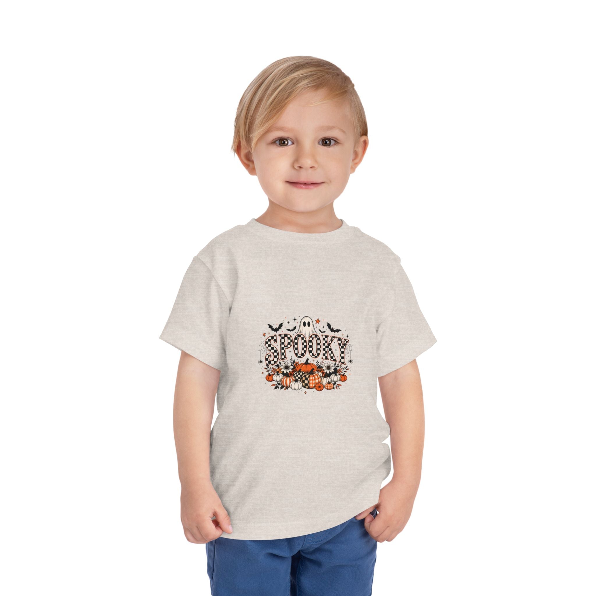 Toddler Spooky Ghost Halloween Graphic Tee