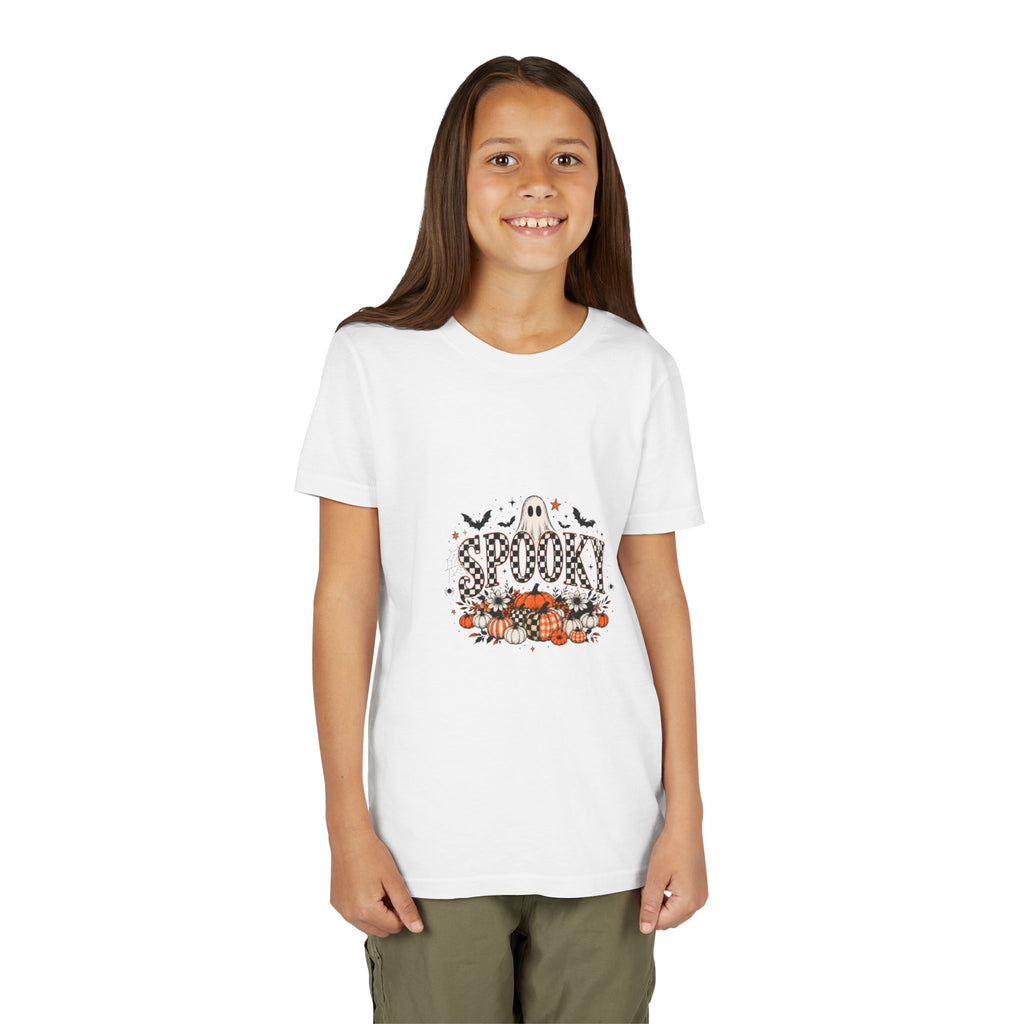Youth Spooky Ghost Halloween Graphic Tee