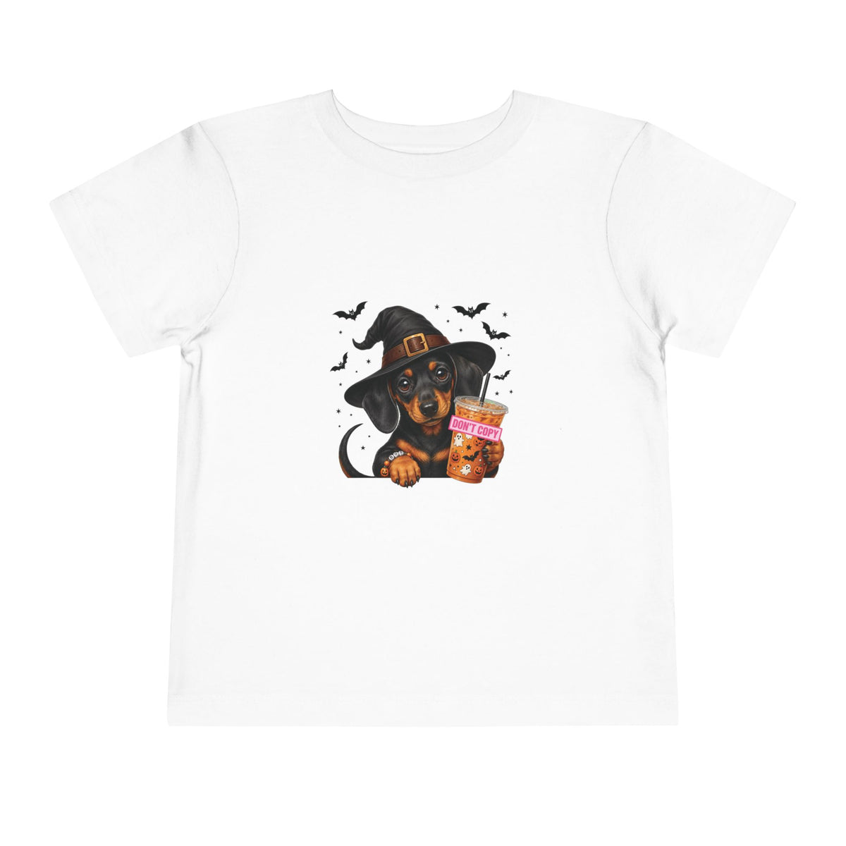 Dachshund Witch Halloween Tee – Toddler