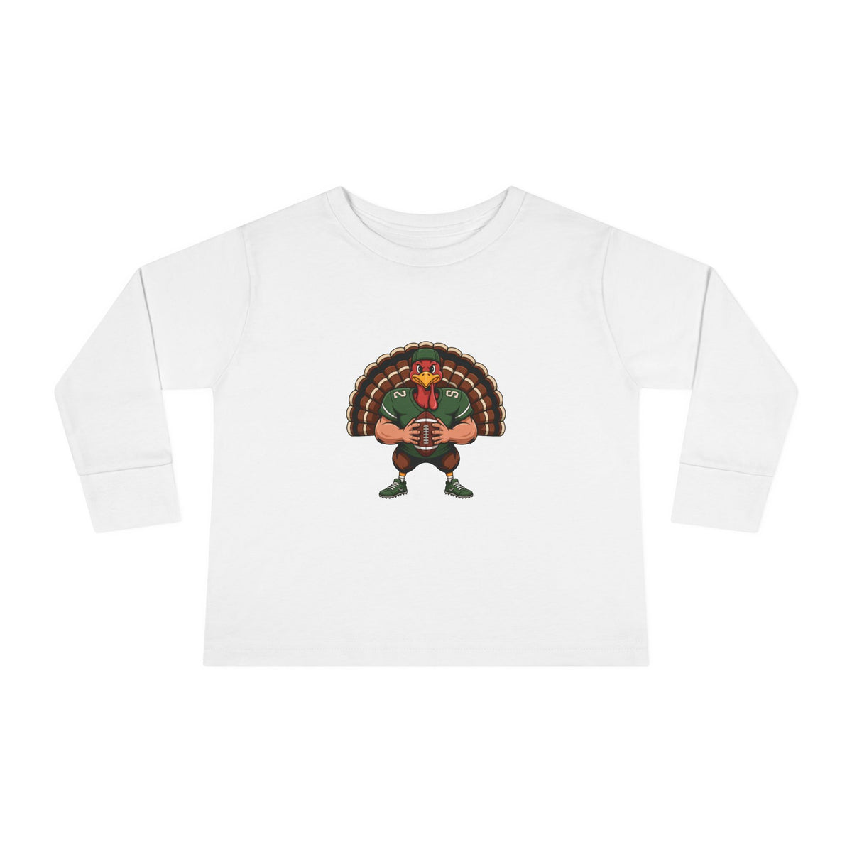 Football Turkey Thanksgiving Long Sleeve – Toddler