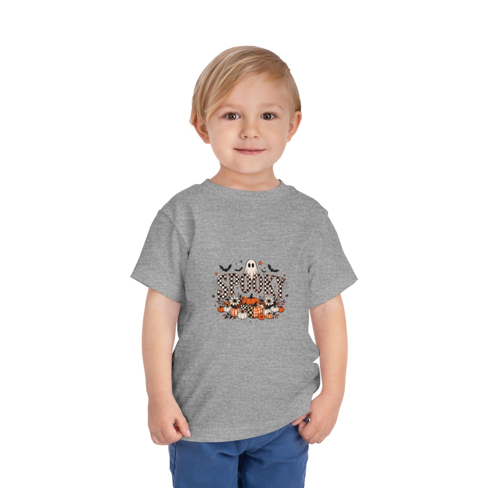 Toddler Spooky Ghost Halloween Graphic Tee
