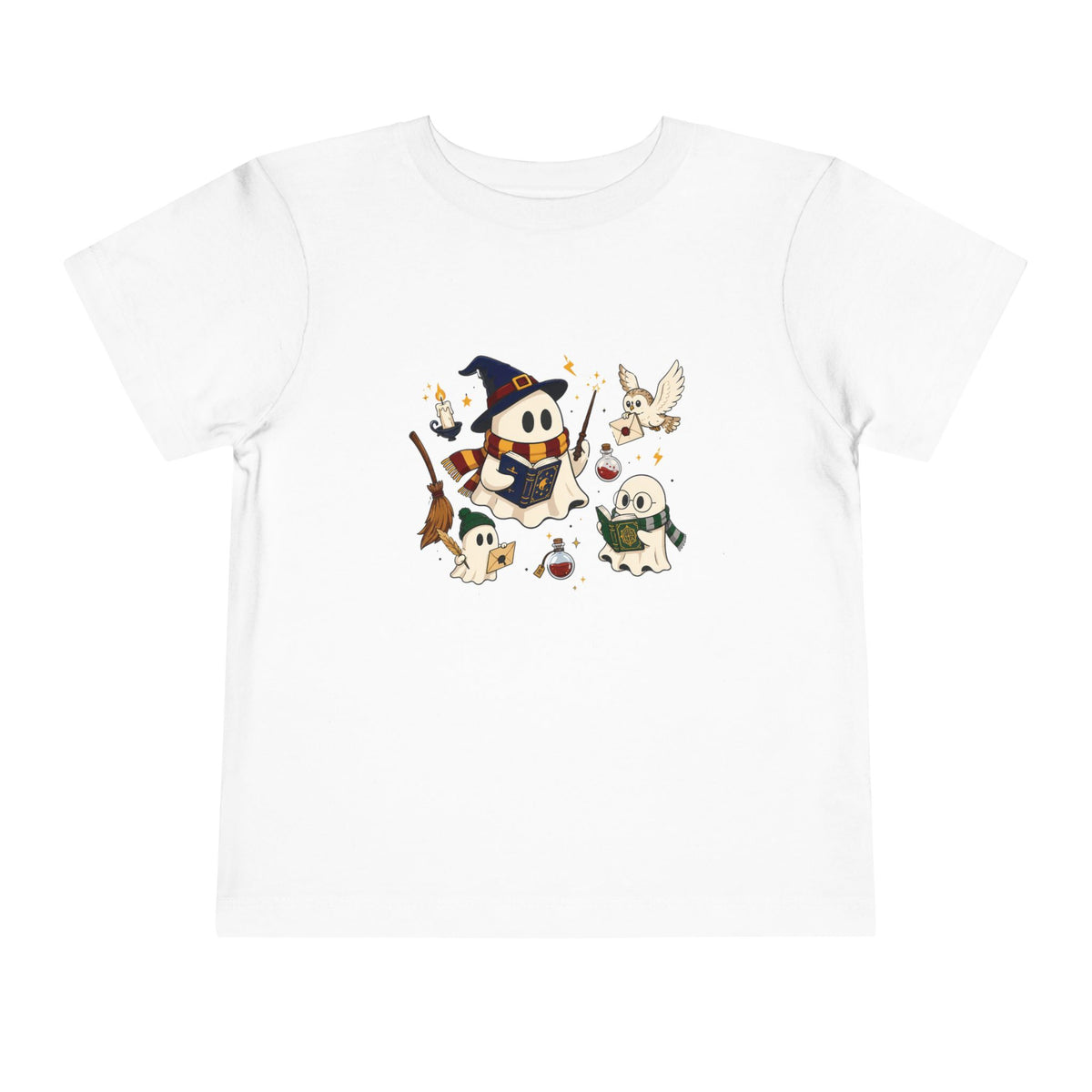 Spooky Reading Ghost Halloween Tee – Toddler