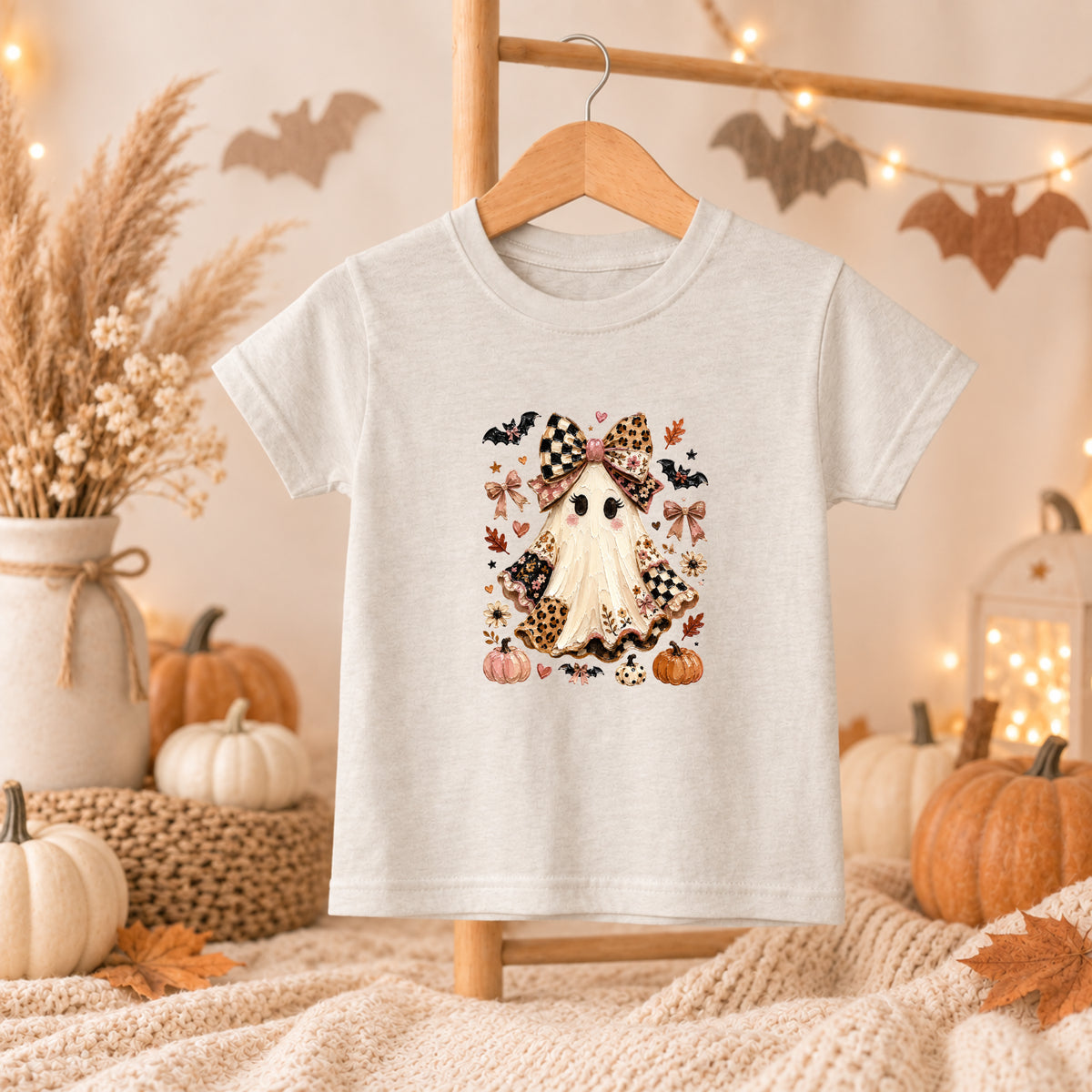 Coquette Ghost Halloween Tee – Toddler