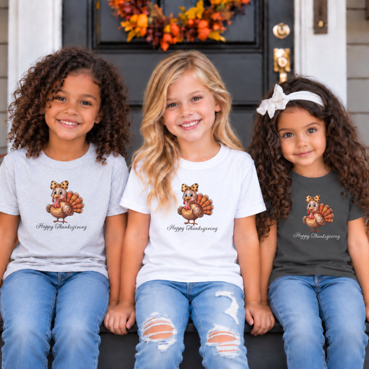 Preppy Girl Thanksgiving Tee – Toddler