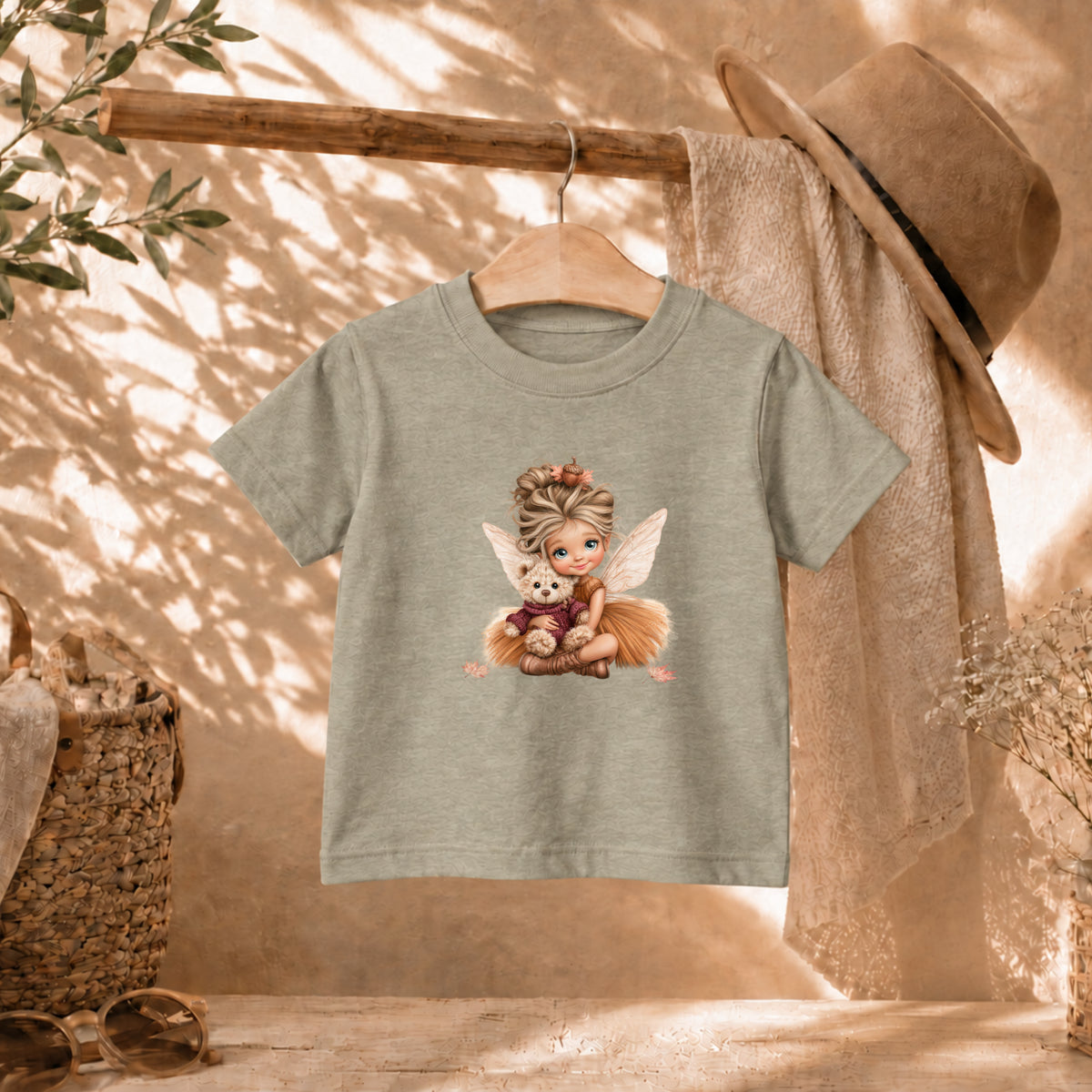 Fairy & Teddy Bear Fall 3 Tee – Toddler