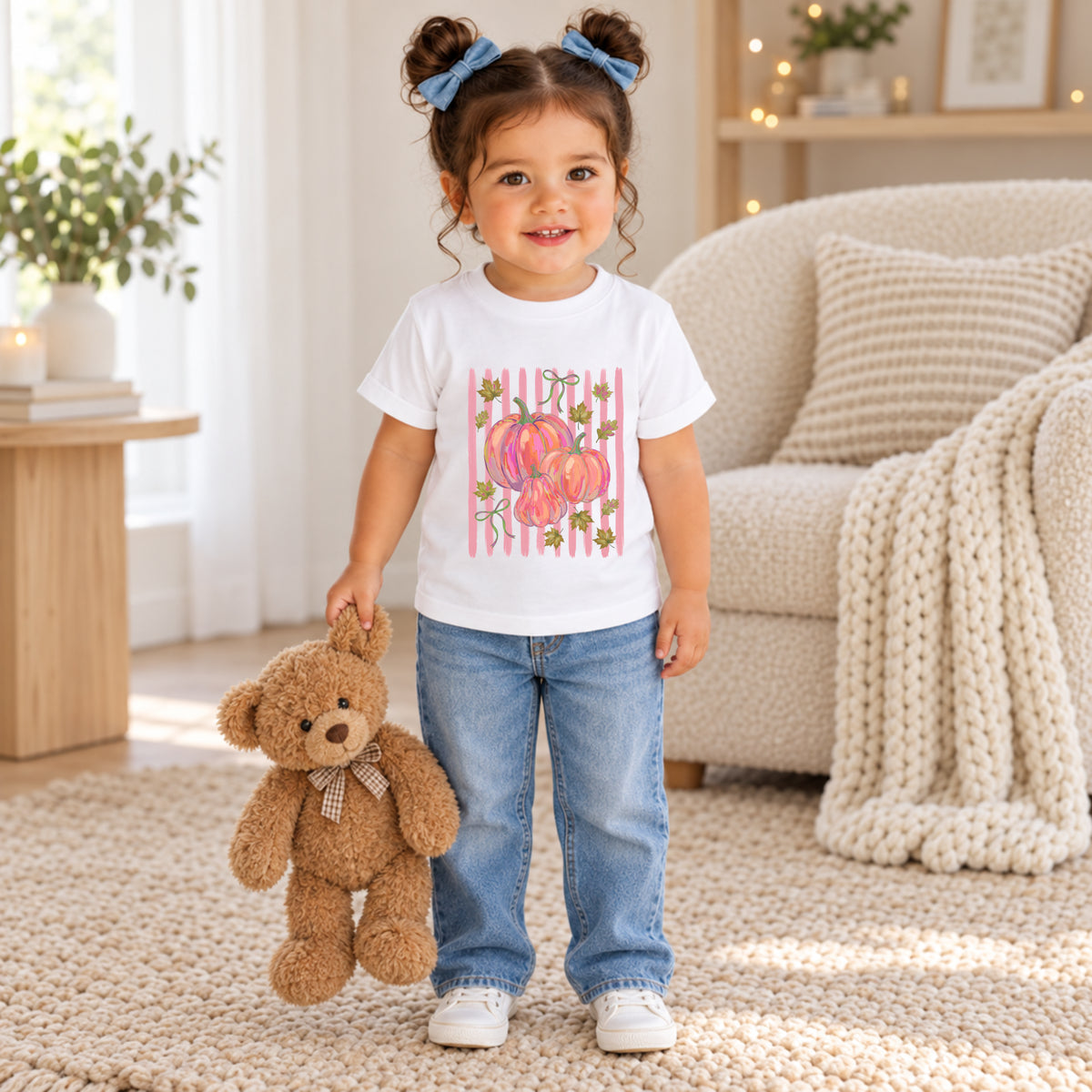 Preppy Pumpkin Fall Tee – Toddler