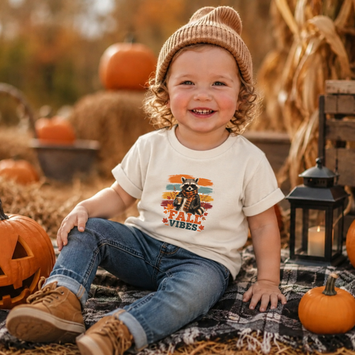 Cool Raccoon Fall Tee – Toddler