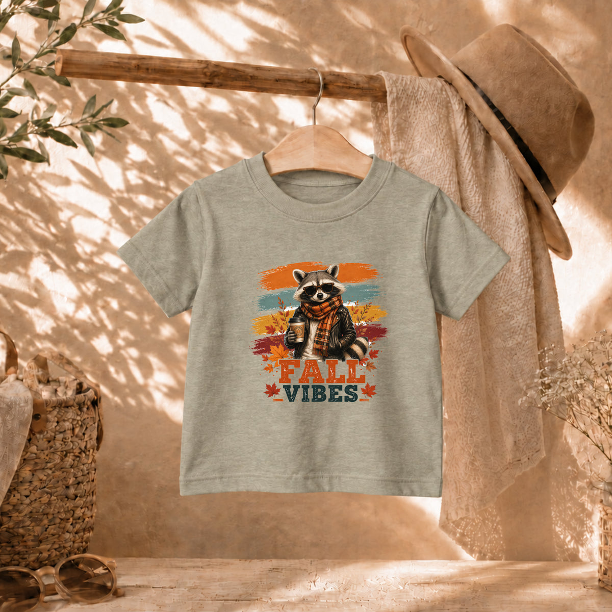 Cool Raccoon Fall Tee – Toddler