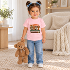Leopard Cow Print Fall Tee – Toddler