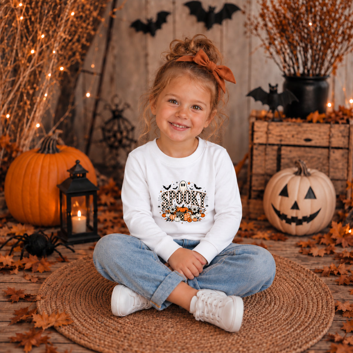 Spooky Ghost Halloween Long Sleeve – Toddler