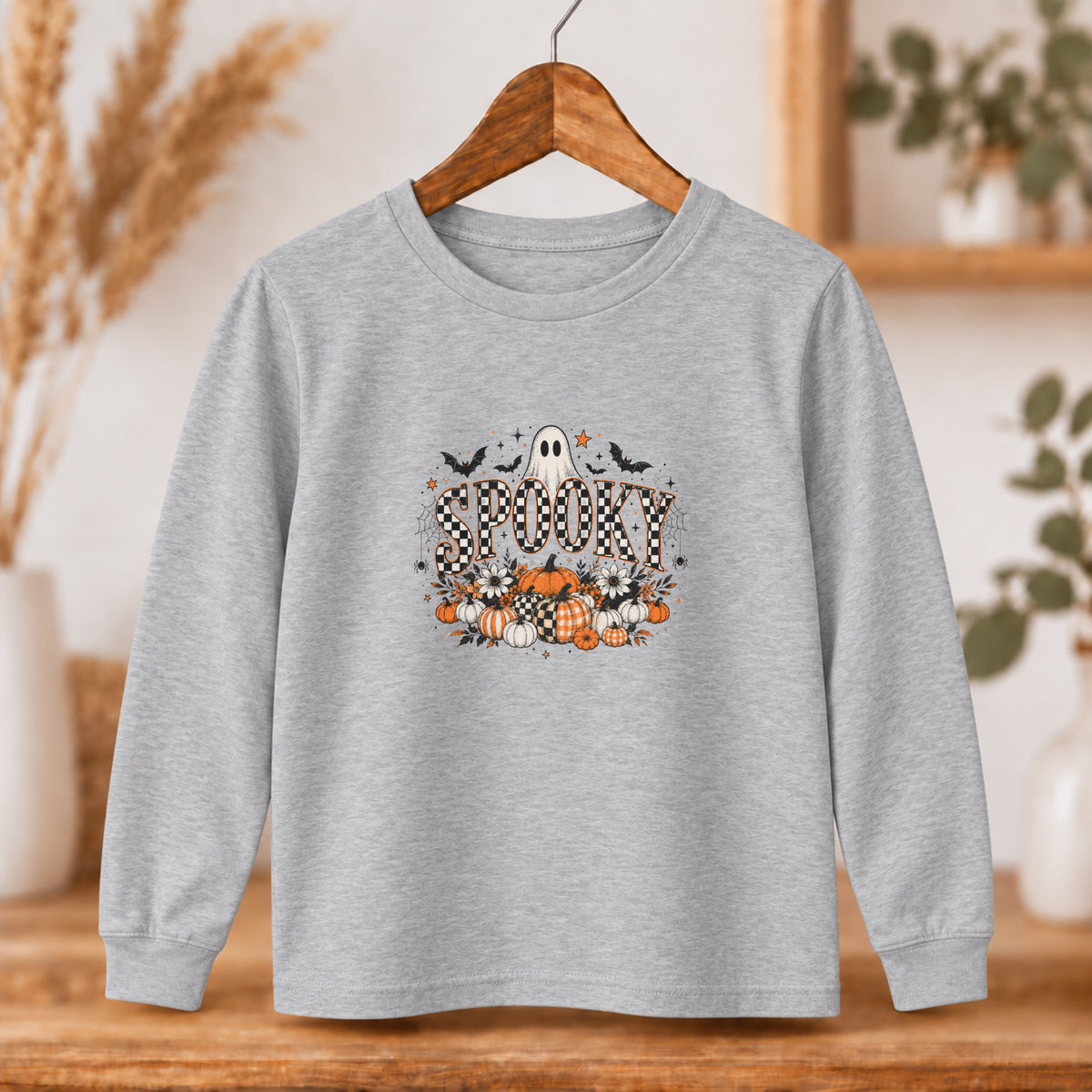 Spooky Ghost Halloween Long Sleeve – Youth