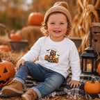 Retro Raccoon Ghost Halloween Long Sleeve – Toddler