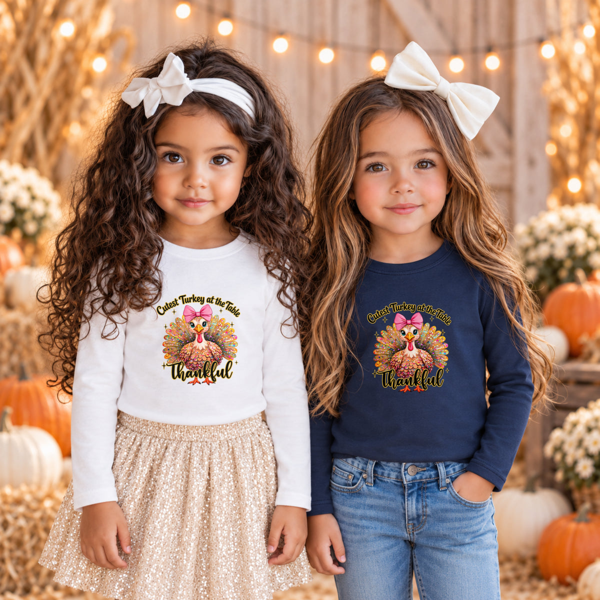 Glitter Turkey Thanksgiving Long Sleeve – Toddler
