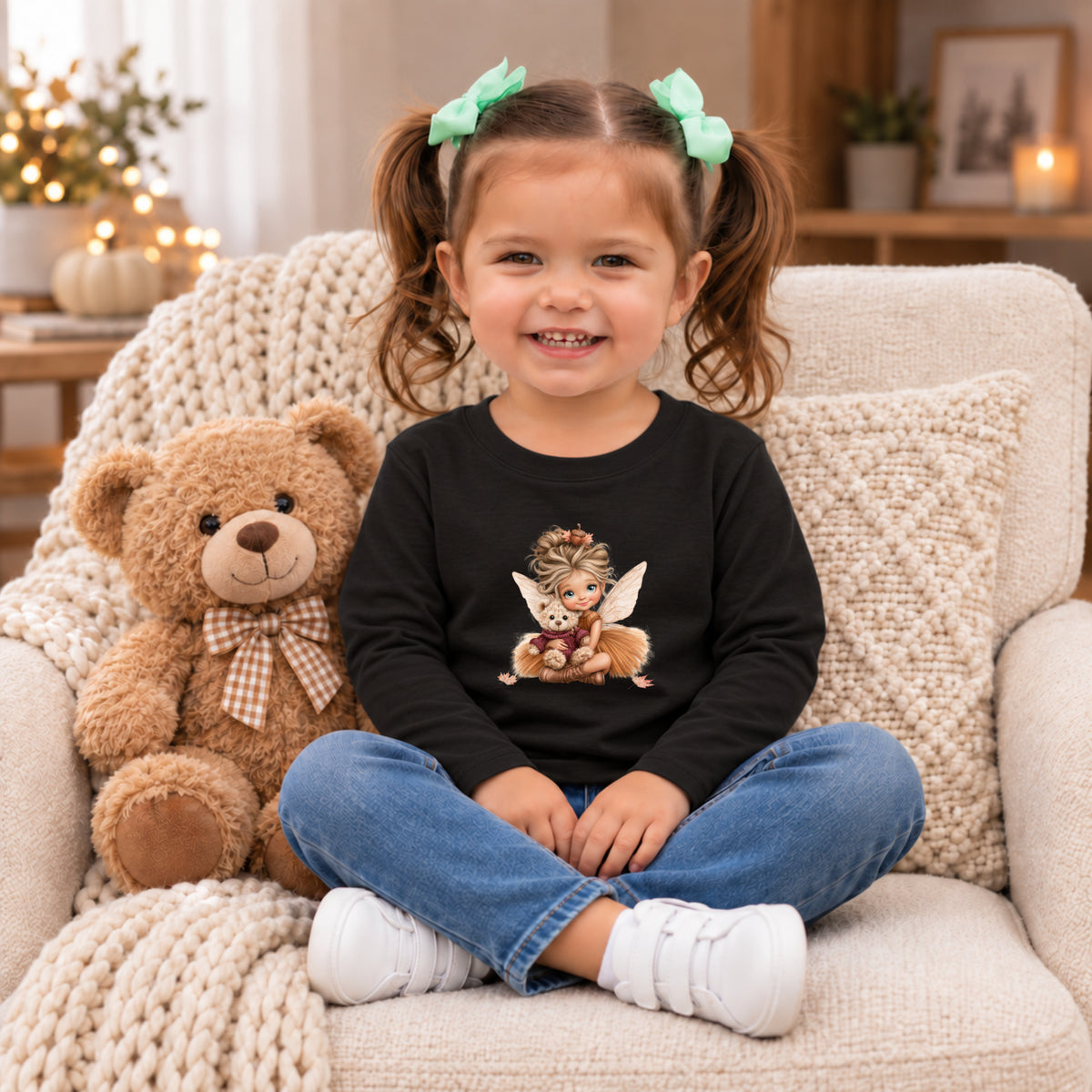 Fairy & Teddy Bear Fall 3 Long Sleeve – Toddler