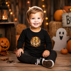 Dancing Cowboy Skeleton Halloween Long Sleeve – Toddler