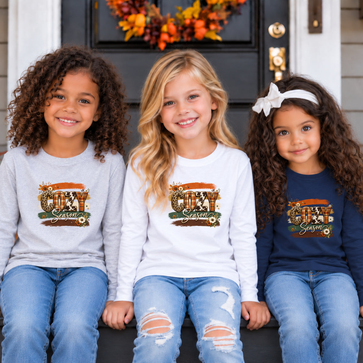 Leopard Cow Print Fall Long Sleeve – Toddler