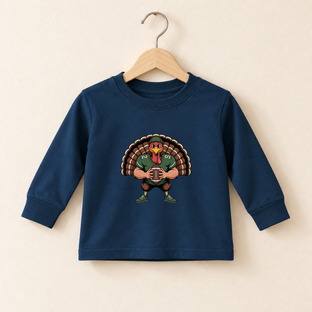 Football Turkey Thanksgiving Long Sleeve – Toddler