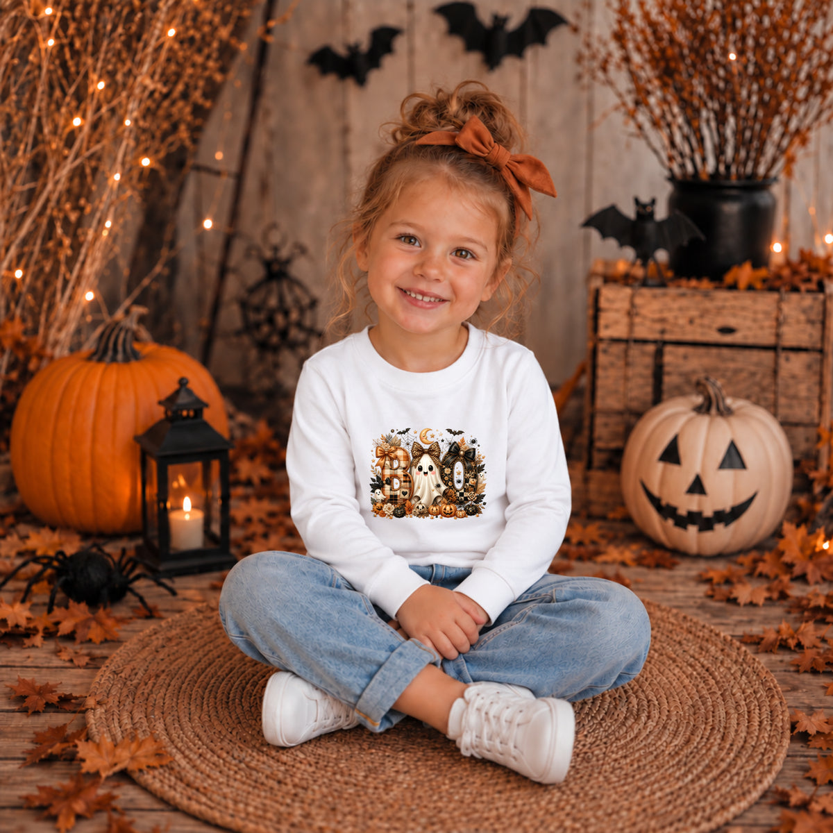 Cute Boo Halloween Long Sleeve – Toddler