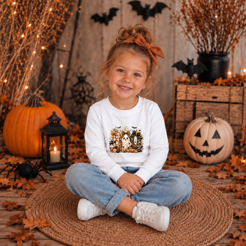 Cute Boo Halloween Long Sleeve – Toddler