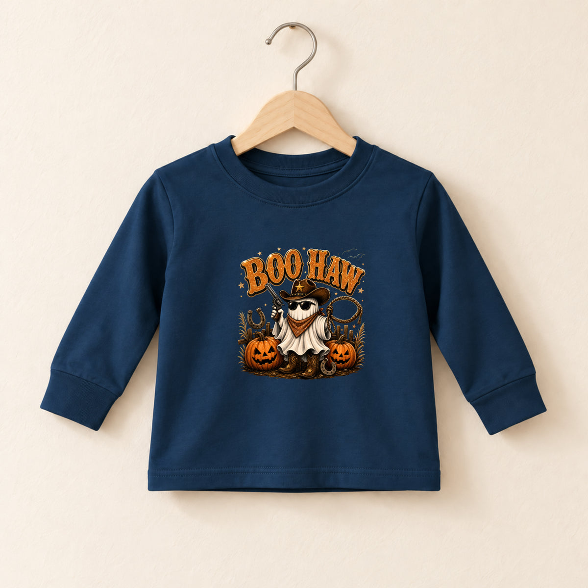 Boo Haw Cowboy Halloween Long Sleeve – Toddler