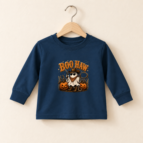 Boo Haw Cowboy Halloween Long Sleeve – Toddler