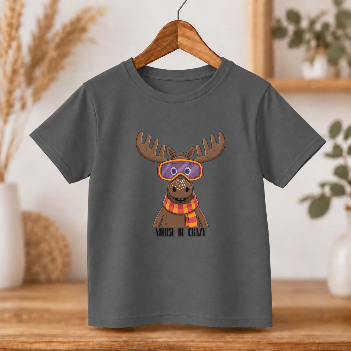 Moose Be Crazy Funny Tee – Toddler