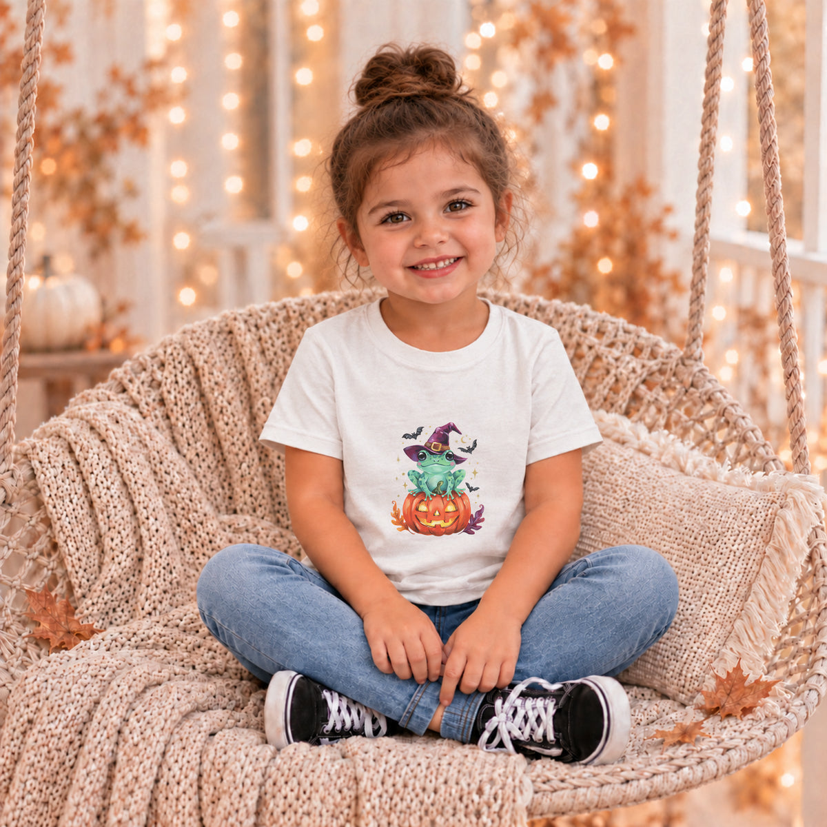 Witch Frog Halloween Tee – Toddler