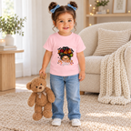 Messy Bun Girl Halloween Tee – Toddler