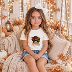 Messy Bun Girl Halloween Tee – Toddler