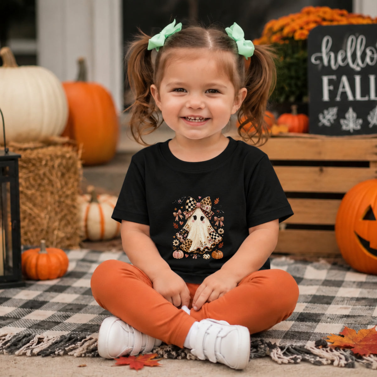 Coquette Ghost Halloween Tee – Toddler