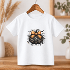 Lace Bow Pumpkin Halloween Tee – Toddler