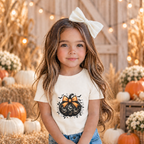 Lace Bow Pumpkin Halloween Tee – Toddler