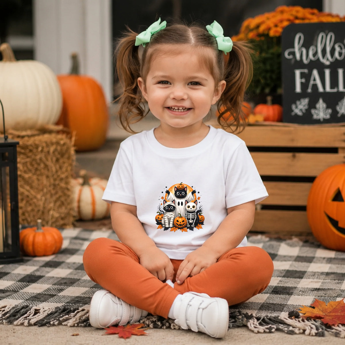 Spooky Cats Halloween Tee – Toddler