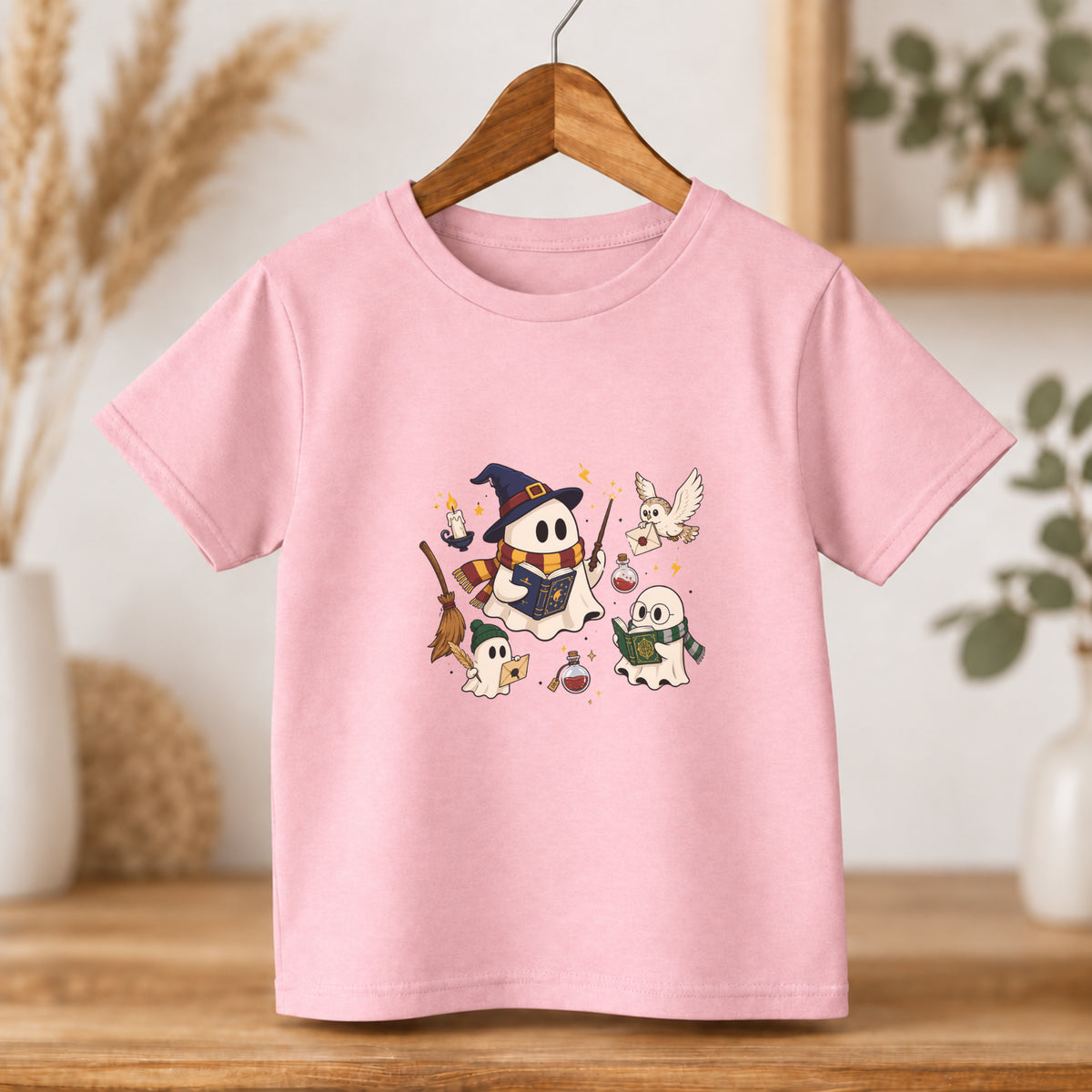 Spooky Reading Ghost Halloween Tee – Toddler