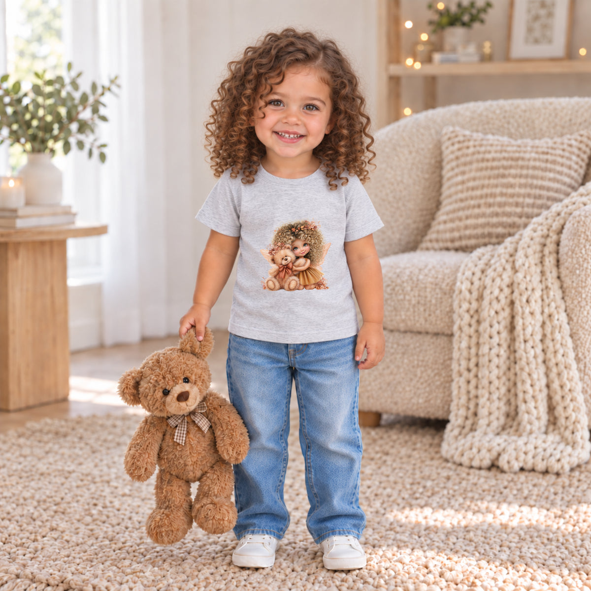 Fairy & Teddy Bear Fall 2 Tee – Toddler
