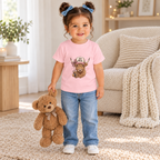 Hot Mess Highland Cow Fall Tee – Toddler