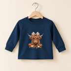 Fall Highland Cow Long Sleeve – Toddler
