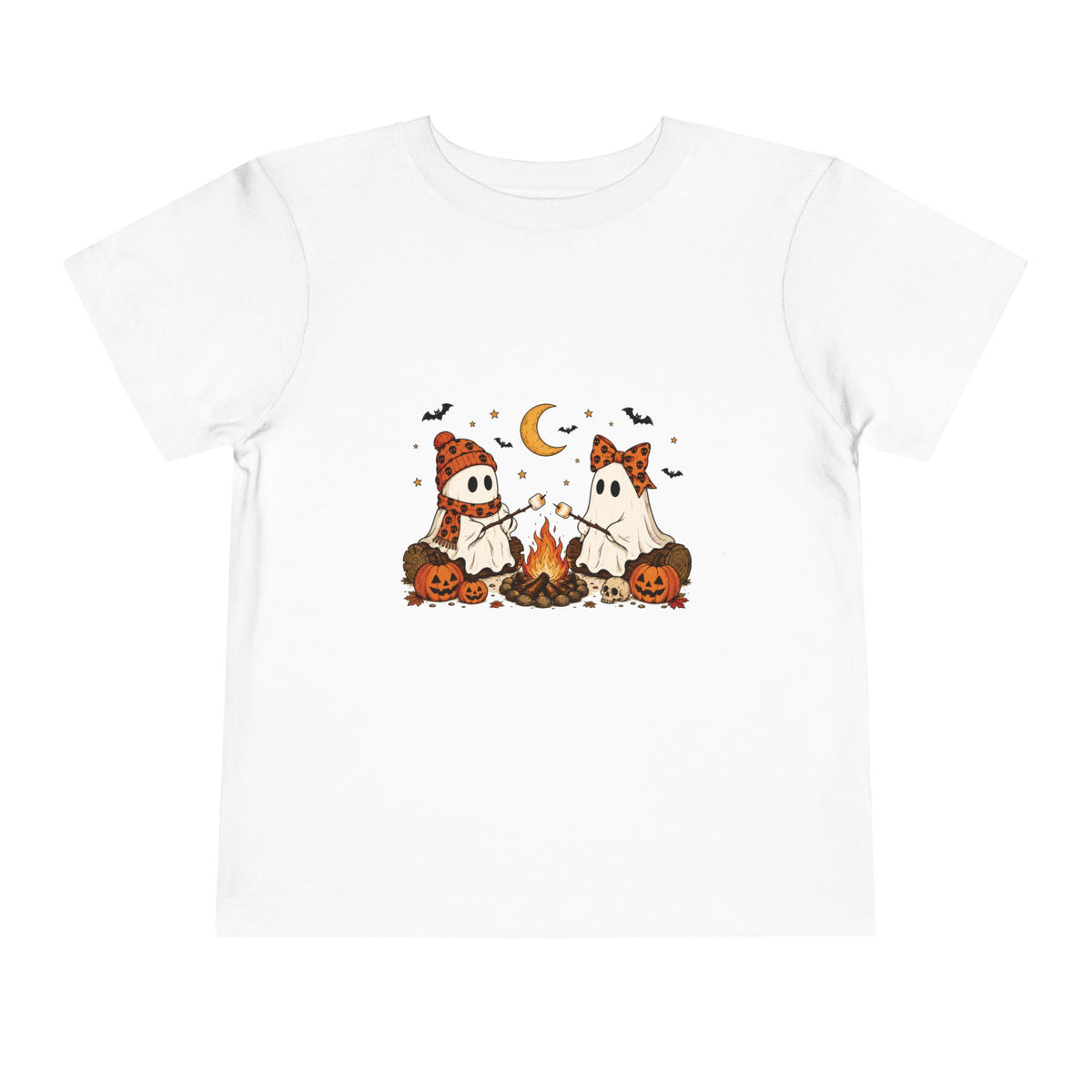 Ghost Camping Halloween Tee – Toddler