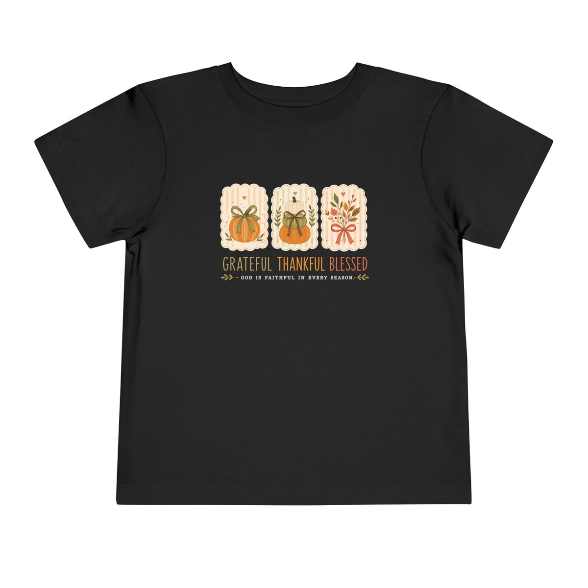 Grateful Thankful Blessed Fall Tee – Toddler