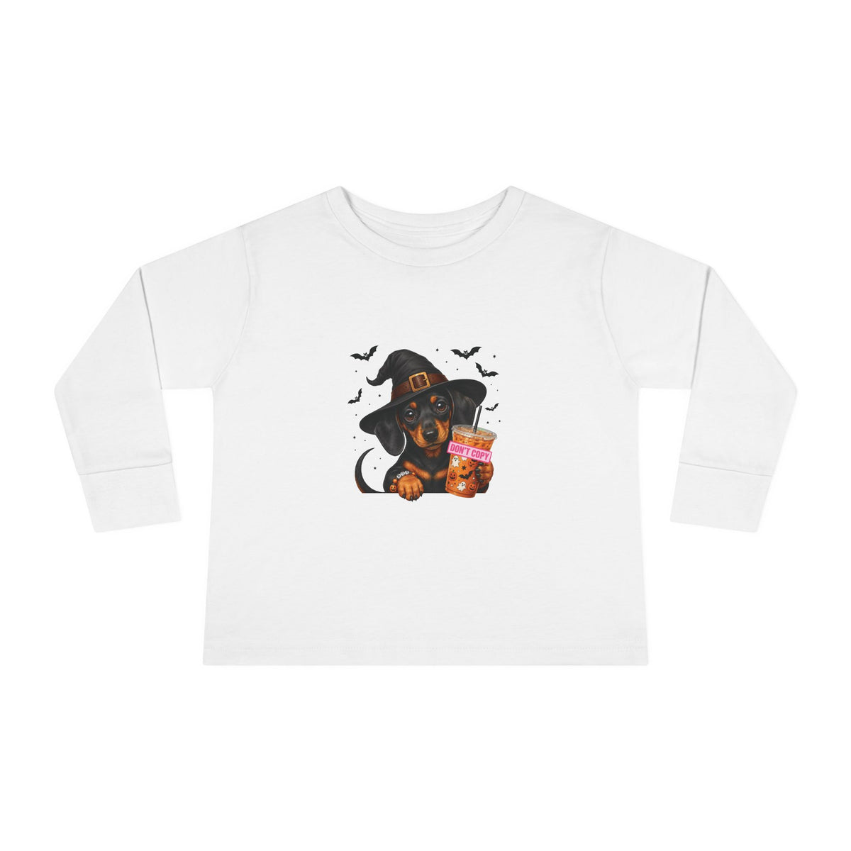 Dachshund Witch Halloween Long Sleeve – Toddler