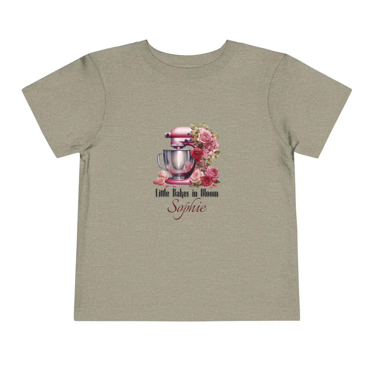 Little Baker In Bloom Personalized Tee – Toddler