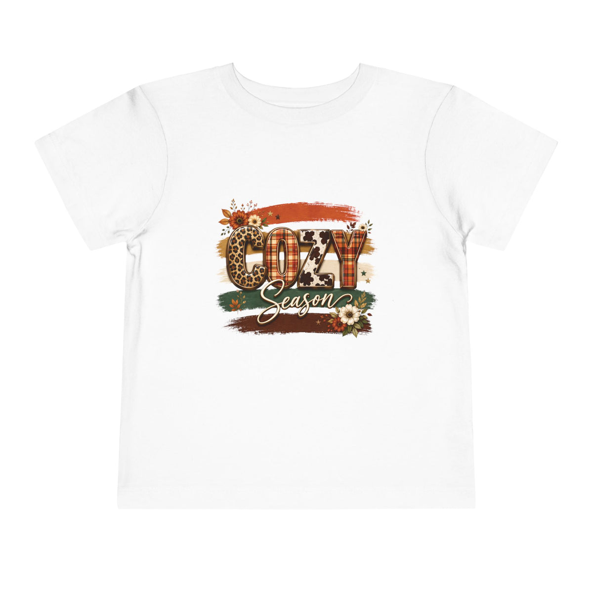 Leopard Cow Print Fall Tee – Toddler