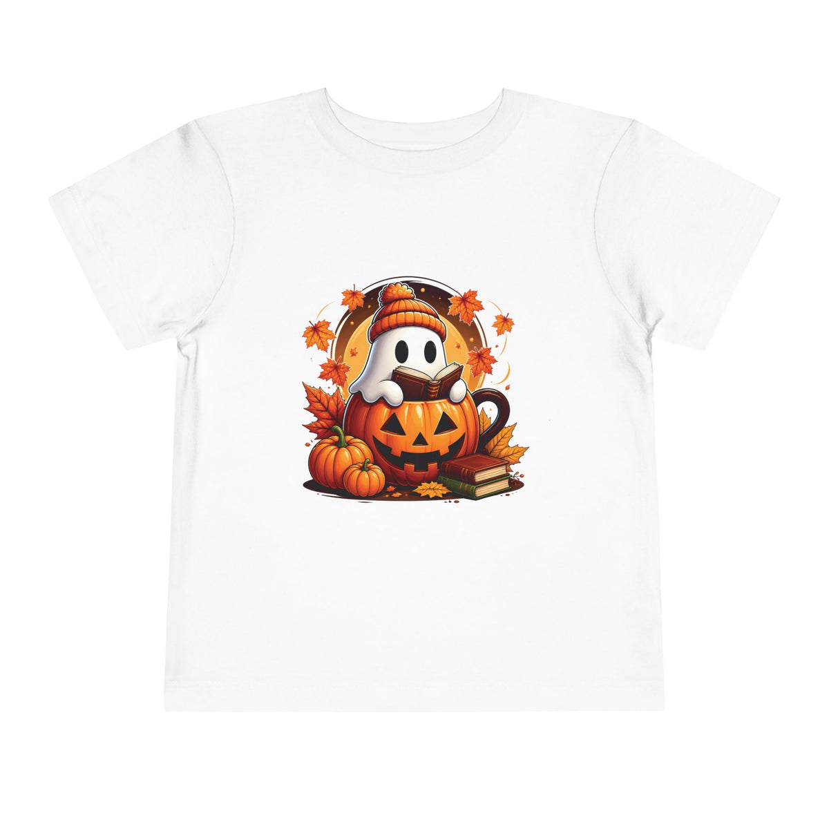 Fall Reading Ghost Halloween Tee – Toddler