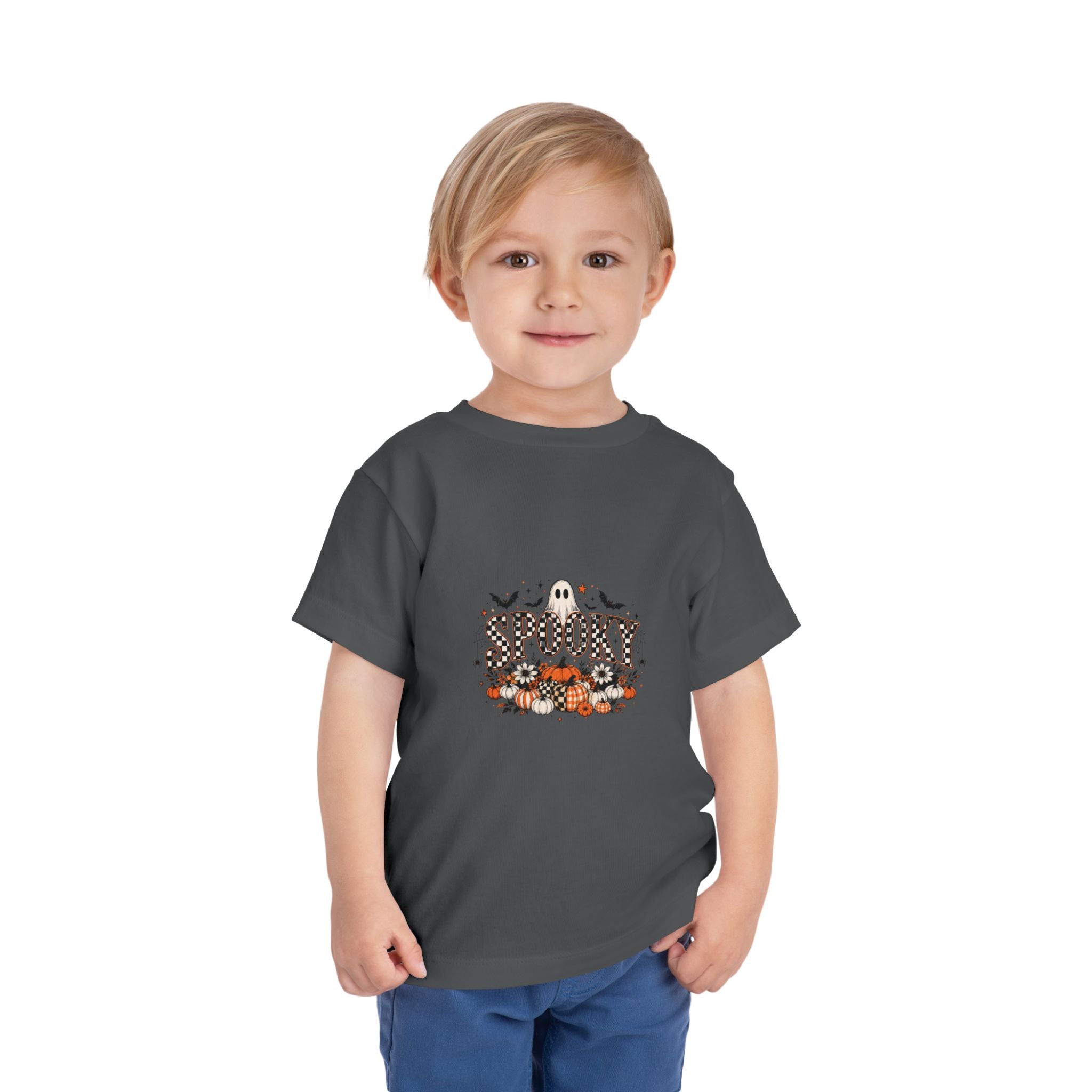 Toddler Spooky Ghost Halloween Graphic Tee