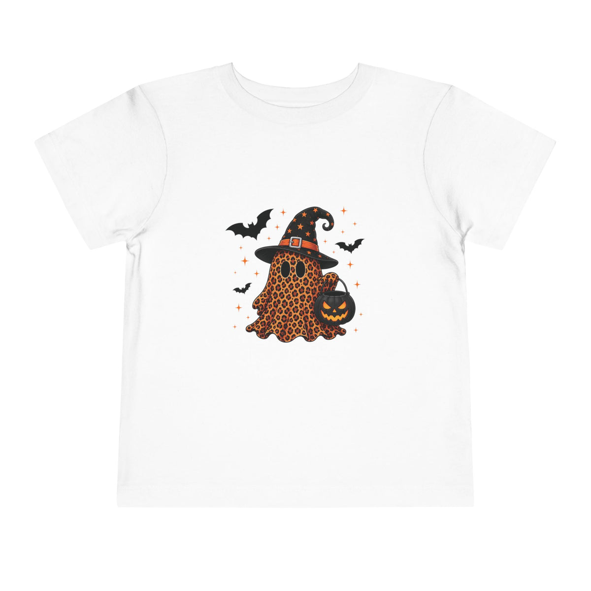 Leopard Ghost Witch Halloween Tee – Toddler
