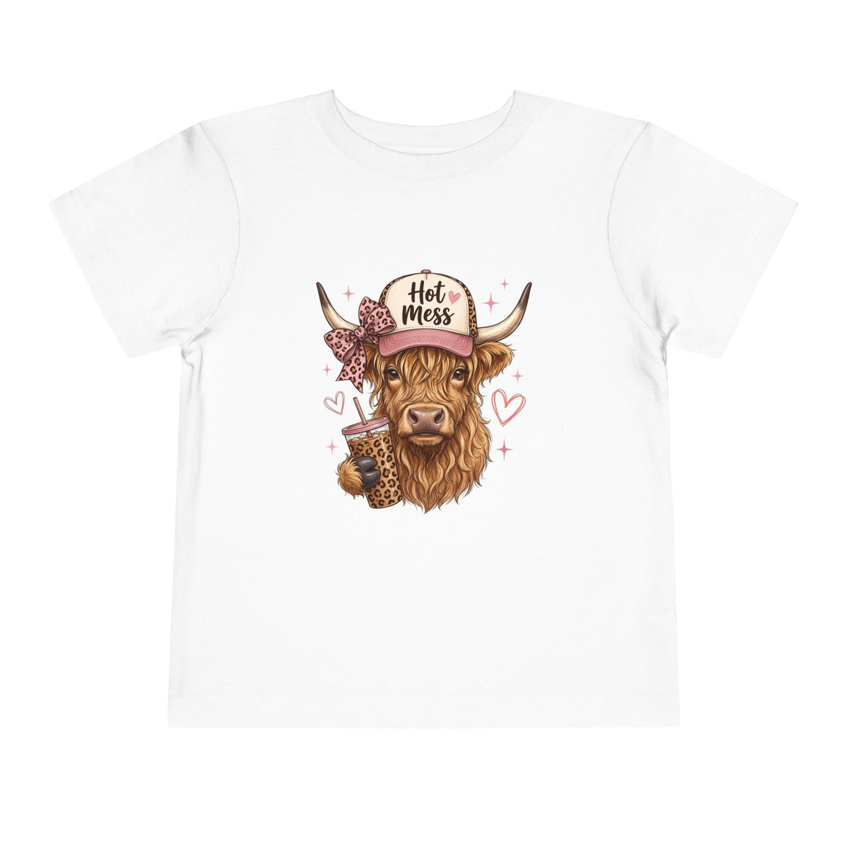 Hot Mess Highland Cow Fall Tee – Toddler
