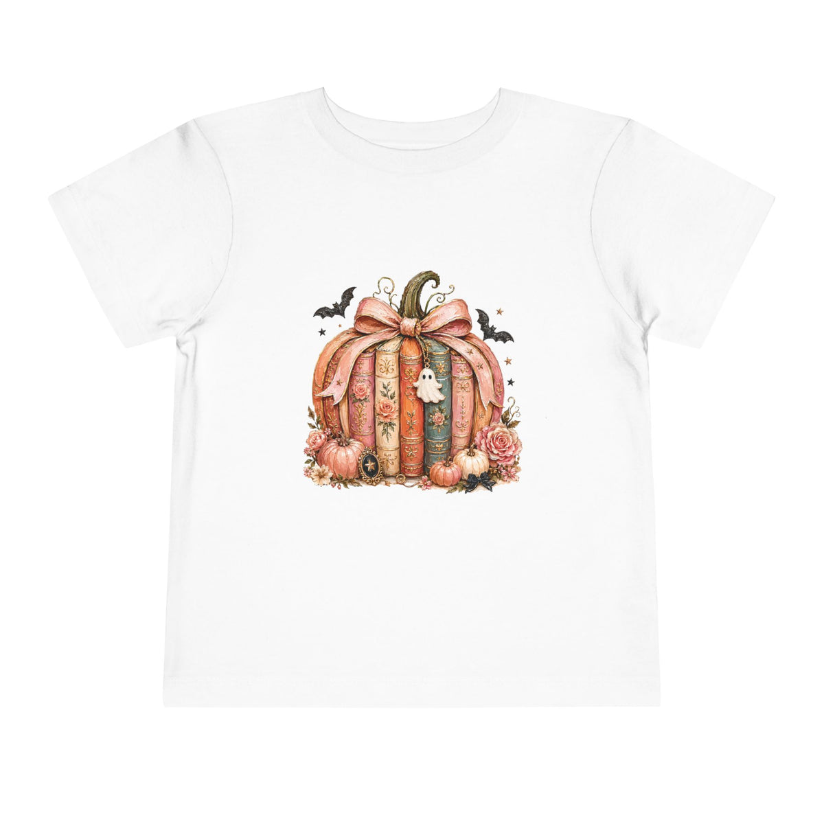 Book Lover Pumpkin Halloween Tee – Toddler